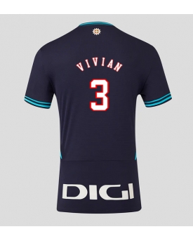 Athletic Bilbao Dani Vivian #3 Maglia Gara Trasferta Repliche 2025-26 Maniche Corte